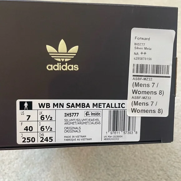 Adidas by Wales Bonner Metallic Samba Sneakers - Picture 12 of 13